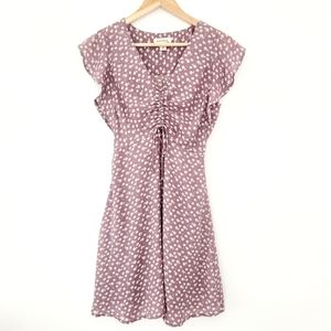 Cute Floral & Purple Dress